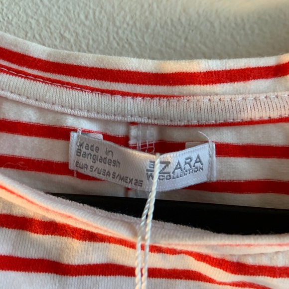 NWT Zara Striped Crop Top - Picture 3 of 3